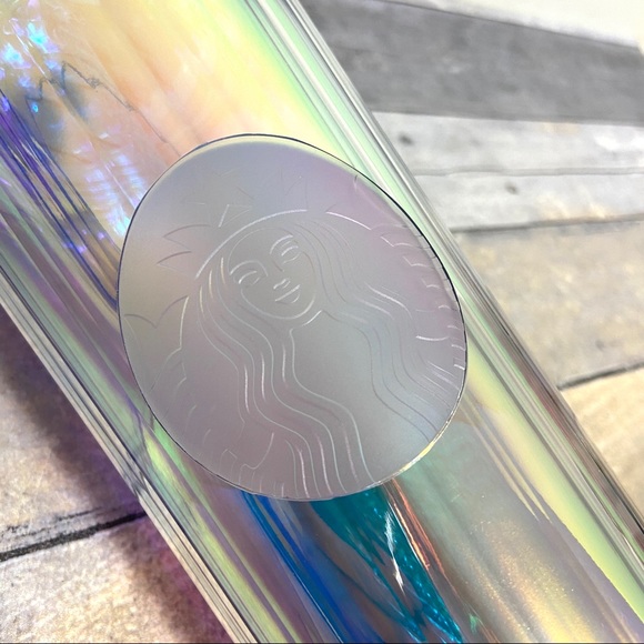 NEW Summer 2020 Starbucks Clear Iridescent Tumbler - Picture 10 of 15